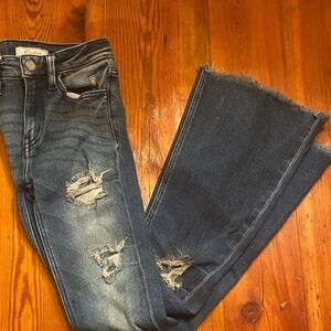 KanCan Kids Dark Blue Distressed Jeans